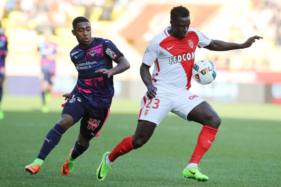 Benjamin Mendy in action for Monaco this season