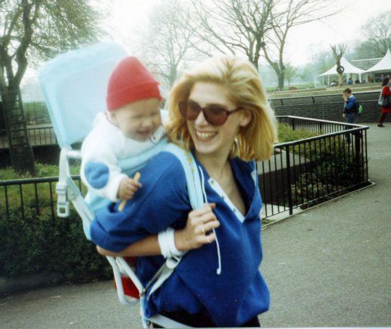  Loving mum Rachel with a smiling baby Alex