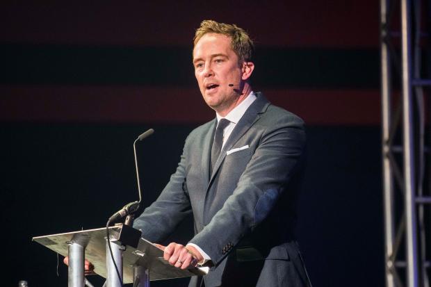 Sky Sports presenter Simon Thomas has thanked the mystery member of the armed forces who helped him after he collapsed suddenly at a railway station in Norwich