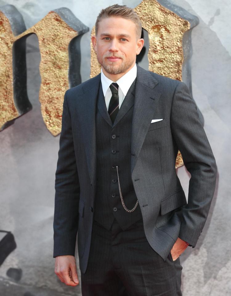  Hollywood A-lister Charlie at the premier of King Arthur