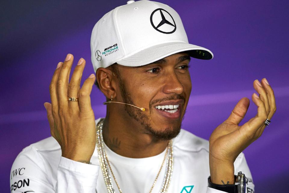  Hamilton is in Barcelona ahead of this year's Spanish GP