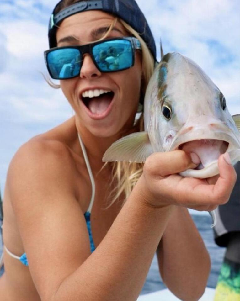  Cheyenne, 20, said she loves living in Florida because there is plenty of opportunity to fish and hunt