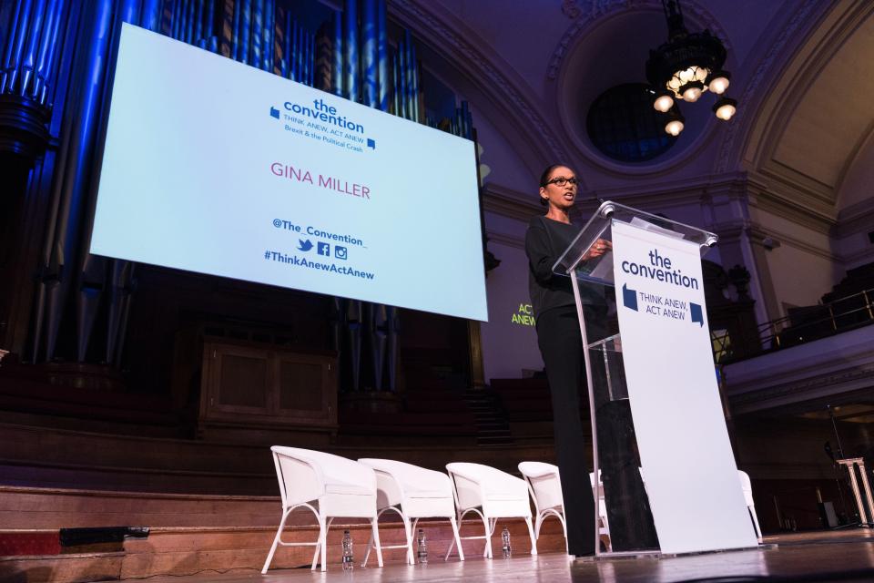 Ms Miller's opening address to the convention was well received by the audience in the hall