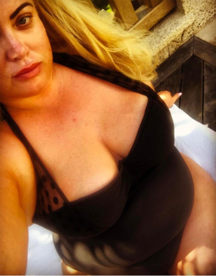 Gemma has shared images of her beach looks