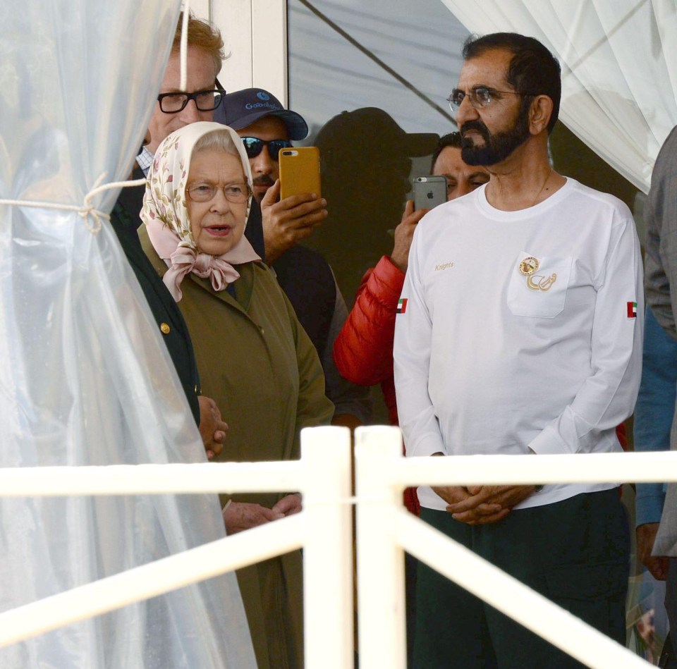 Sheikh Maktoum Bin Mohammed Bin Rashid Al Maktoum was at the Royal Windosr Horse Show with the Queen last week