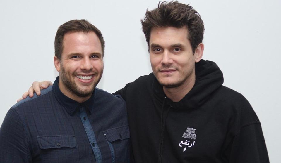  Dan Wootton with singer songwriter John Mayer