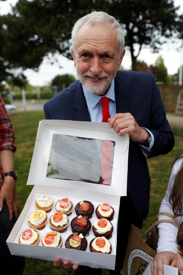  Jezza tried to sweeten things with a party branded cupcake