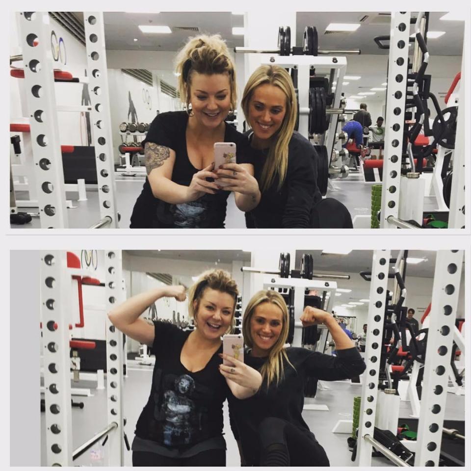  Sheridan Smith has been documenting her gym routine on social media