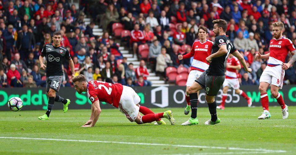 Jay Rodriguez scored for Southampton against Middlesbrough on Saturday