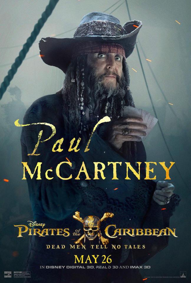 Paul McCartney has bagged himself a cameo in Pirates of the Caribbean: Salazar’s Revenge