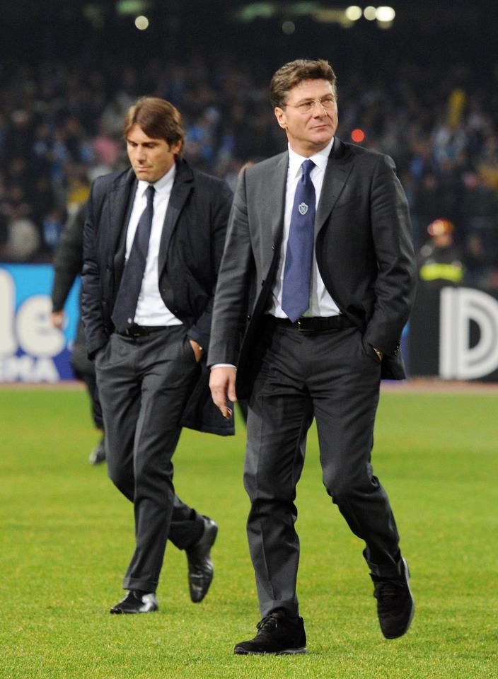 Mazzarri in 2011 after facing Antonio Contes Juventus side while he was manager of Napoli in Serie A