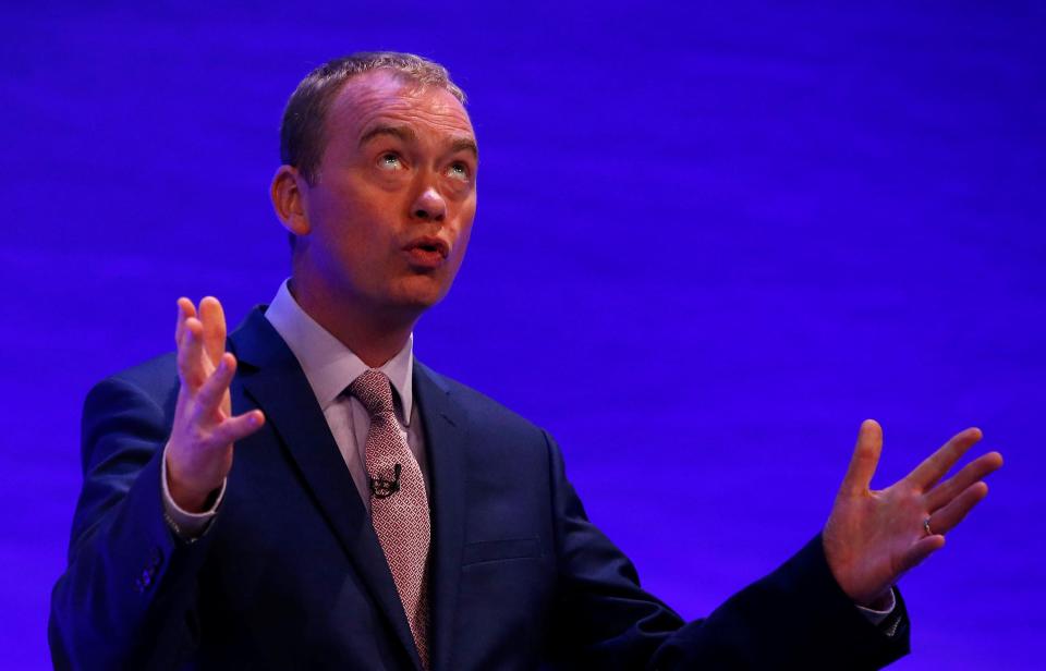  Liberal Democrats leader Tim Farron also addressed the conference