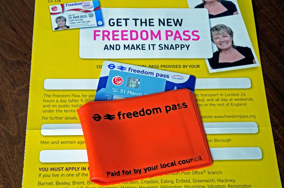 Mrs May's aides said that bus passes will remain free for pensioners