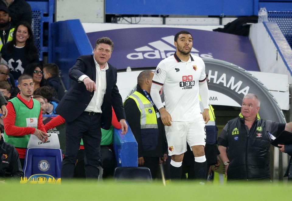 Mazzarri has left Troy Deeney on the bench in Watford's last two games