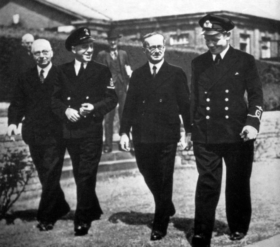  Colin, (right) was a guest at the opening of a new wing at the Queen Mary's Hospital, Roehampton in 1942