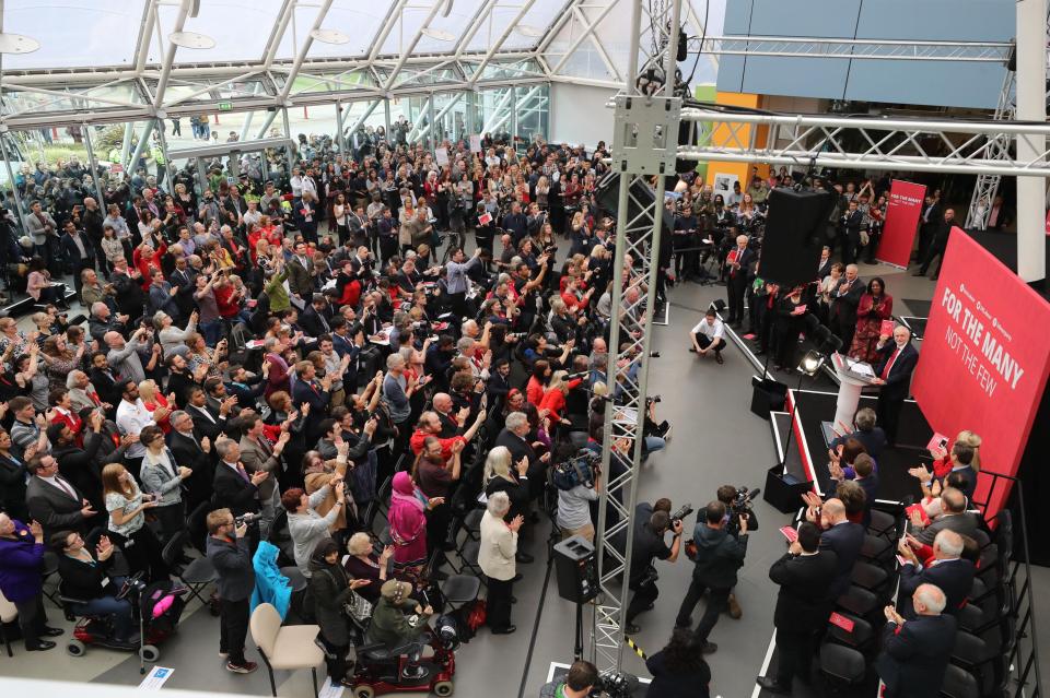  Mr Corbyn was launching the manifesto in Bradford today