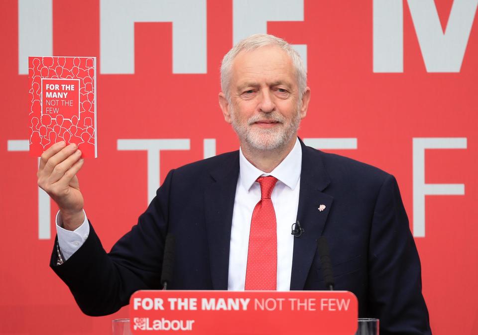 Jeremy Corbyn's Labour manifesto is stuffed with union-friendly policies