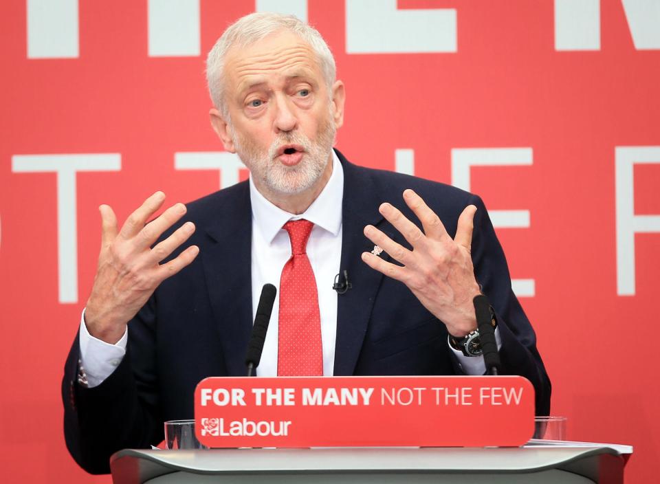  Jeremy Corbyn was forced into a U-turn just an hour after unveiling his manifesto