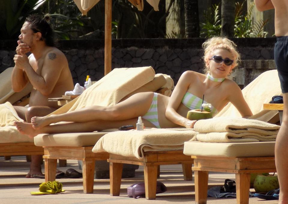 Pixie Lott catches the sun in Bali while on holiday 