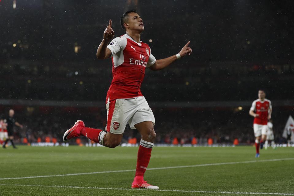  Alexis Sanchez has shone for Arsenal in a frustrating season