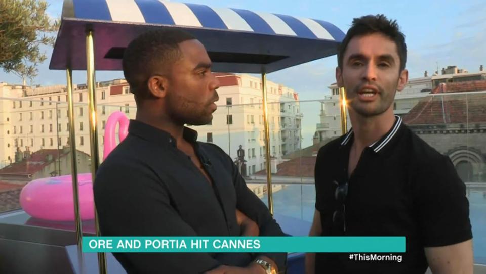  Jean-Bernard Fernandez-Versini boasted big names will attend his Cannes parties to This Morning's Ore Oduba