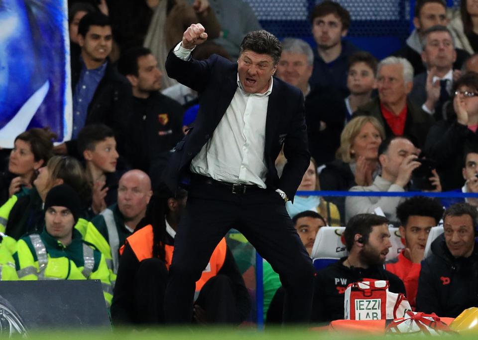 Mazzarri has looked frustrated as Watford's season has fallen away