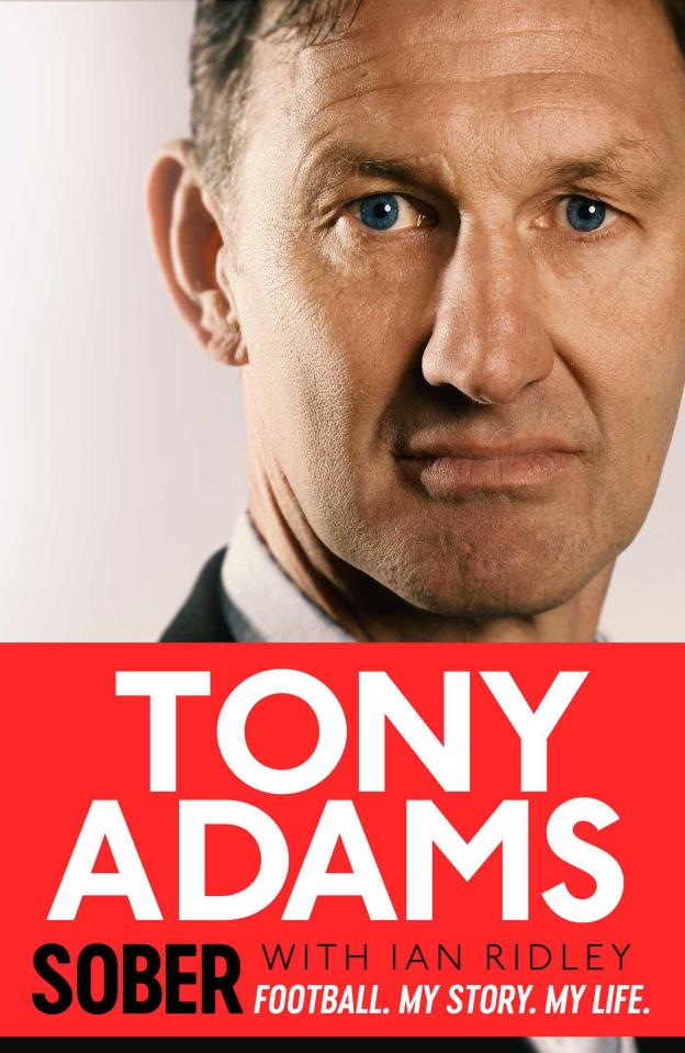  Tony Adams' new autobiography Sober