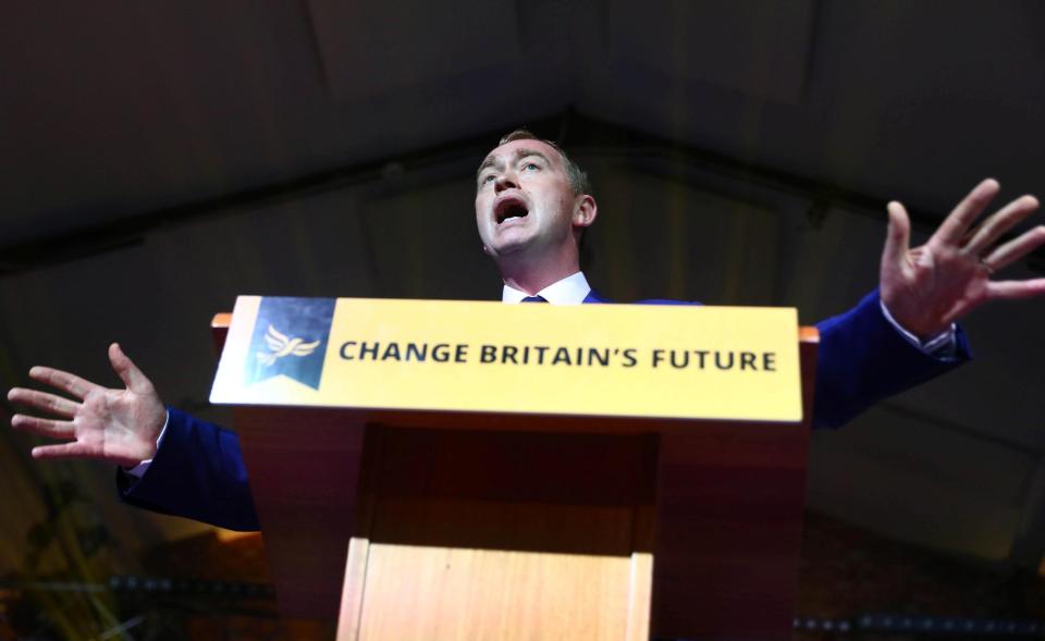  Lib Dem leader Tim Farron launches his election manifesto in London