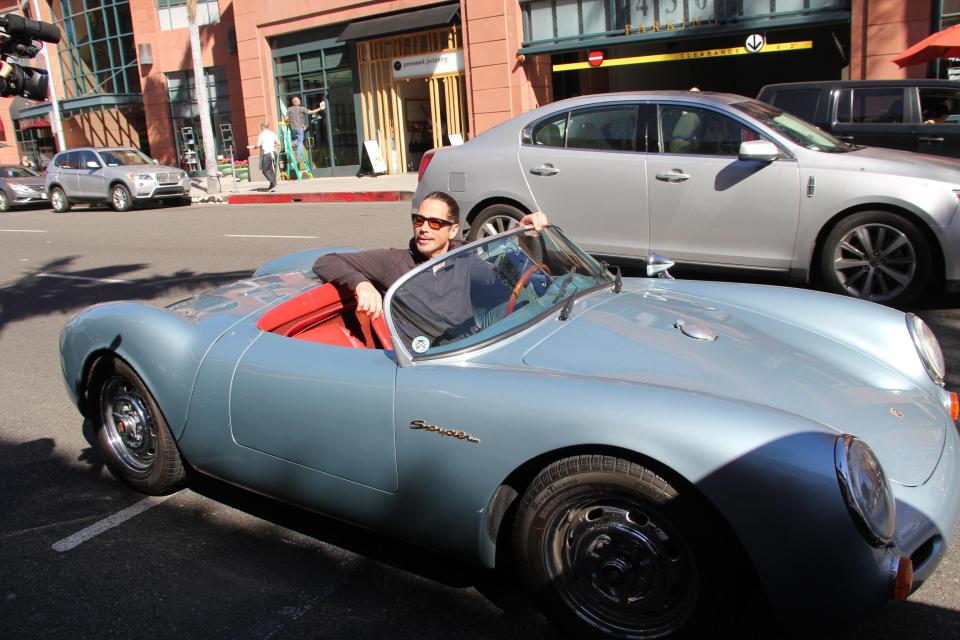  Chris Cornell jumps into his vintage 1955 Porsche Speedster Spyder last year