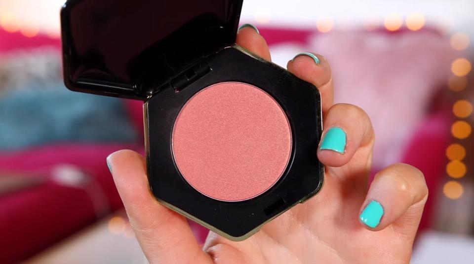  She also applied this £6.99 blusher, but wasn't impressed with the colour pay-off