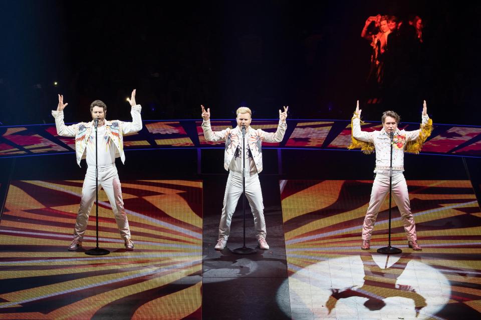  Take That perform live at the opening night of their Wonderland tour at the Manchester Arena earlier this month