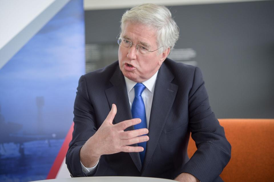  Michael Fallon has brushed off suggestions his party is in disarray