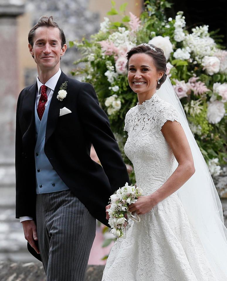  Husband and wife.. James Matthews and Pippa Middleton tied the knot today