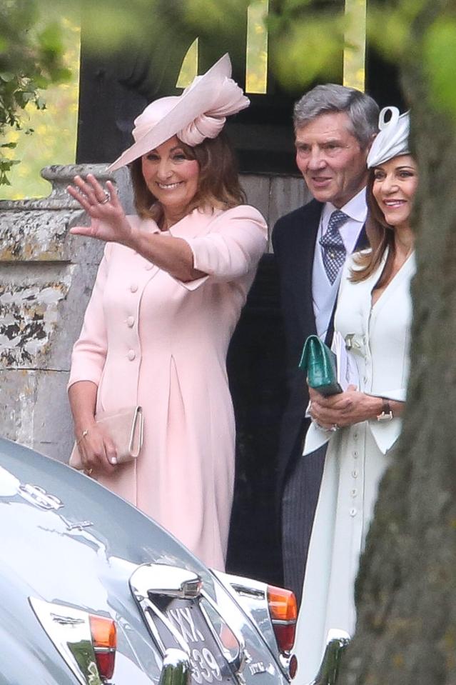  Kate Middleton's parents Carole and Michael with groom's mum Jane