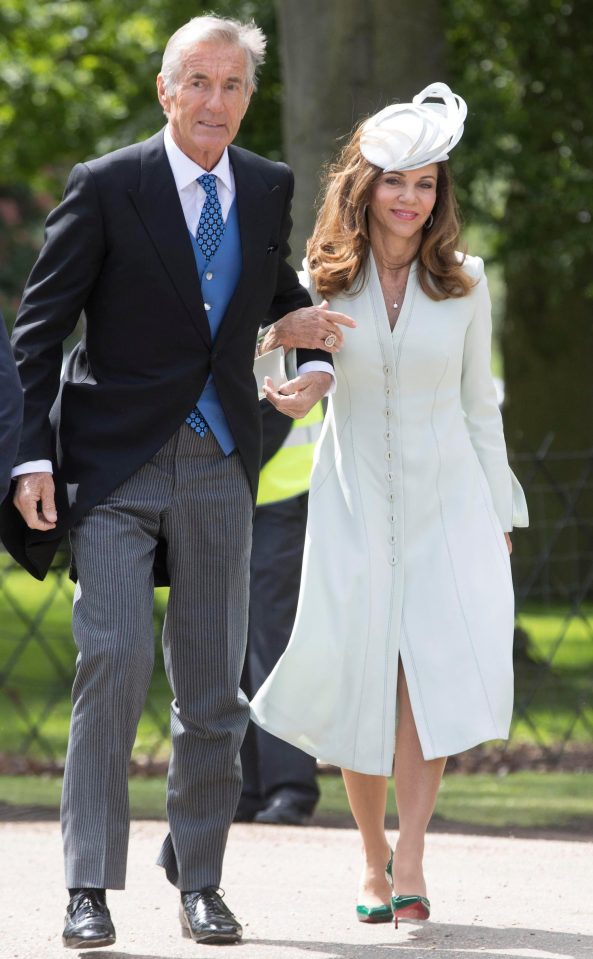  The groom's happy parents Jane and David Matthews