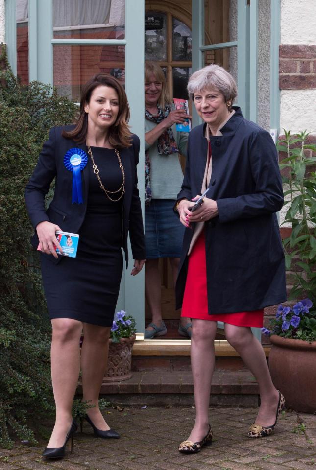 Theresa May with Ealing Central and Acton Conservative Candidate Joy Morrissey 