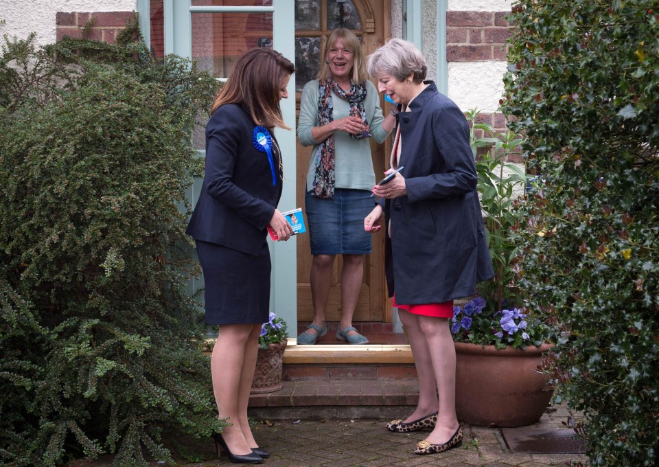 May and Morrissey hit the campaign trail together in Ealing, West London