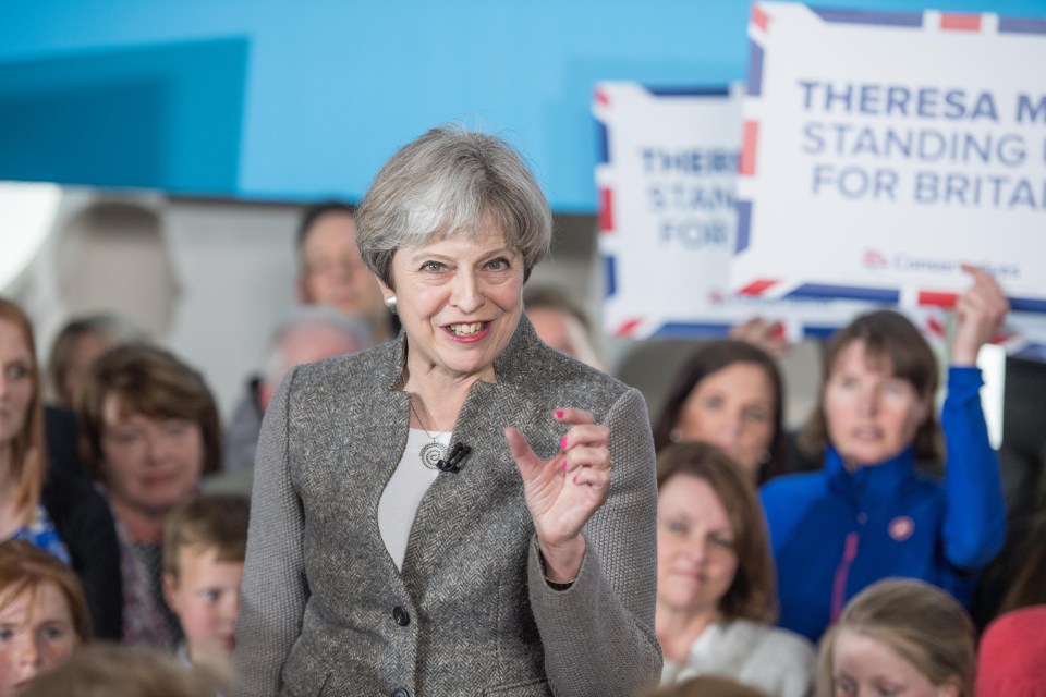 Theresa May has had her lead slashed to nine points following poor reception of Tory manifesto