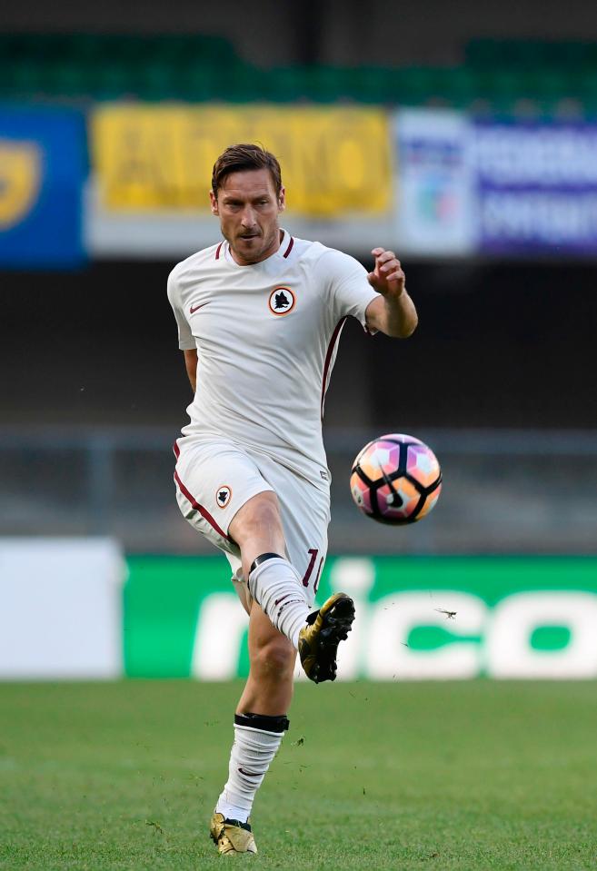  Totti has spent 25 years playing for Roma but is now ready for a new challenge