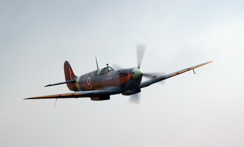 While wedding is reported to have cost the couple in the region of £700,000, the spectacular Spitfire display was donated for free by the Boultbee Flight Academy