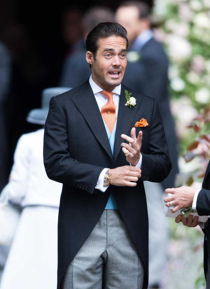  Made in Chelsea star and brother of the groom, Spencer Matthews read a passage from Paulo Coelho novel The Alchemist