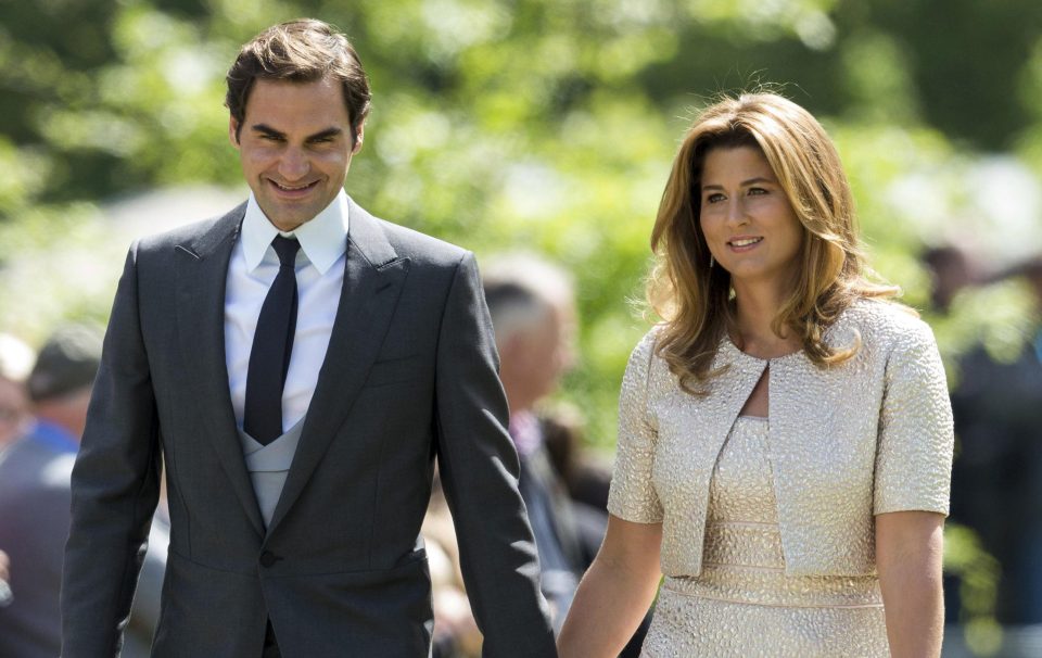  Seven-time Wimbledon champion Roger Federer, pictured with wife Mirka, is said to have played ping-pong with guests at the lavish reception