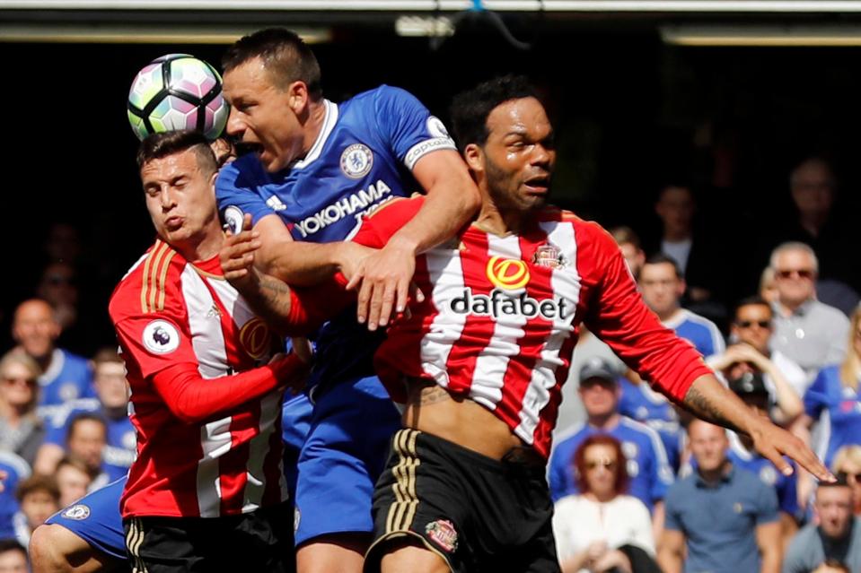  The Blues legend started the Premier League clash against the Black Cats, but didn't even make it to the second half