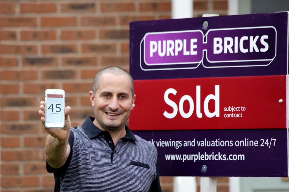 Aaron was able to sell his home in just 45 minutes 