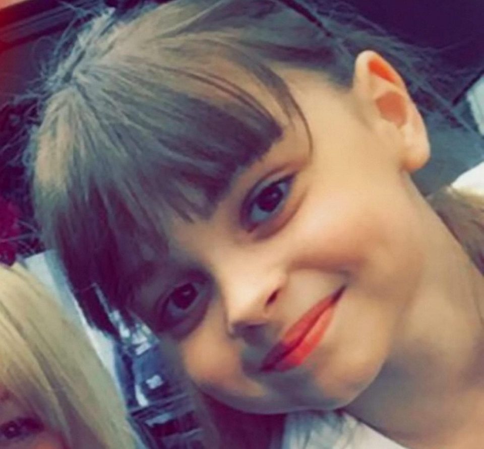  Saffie-Rose Roussos, eight, was killed in Monday night’s suicide bomb attack