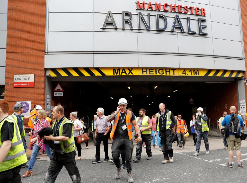 The shopping centre was evacuated this morning 