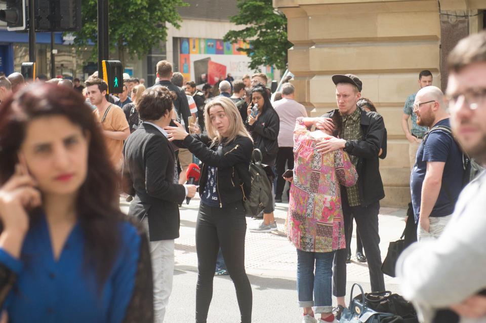 Shoppers and staff called loved ones to let them know they were okay 