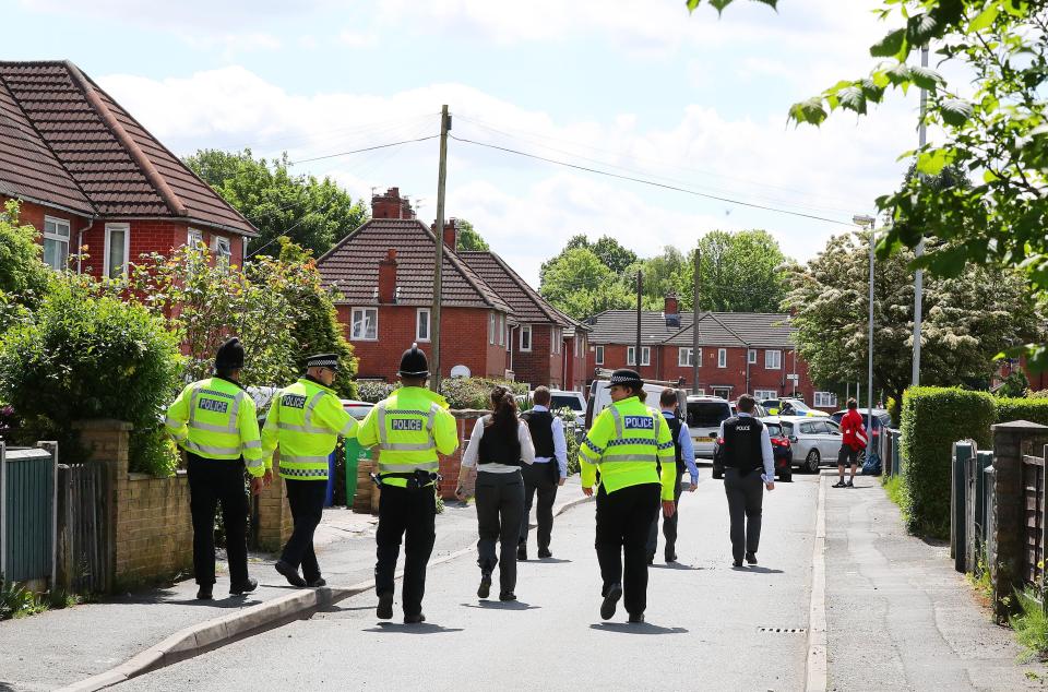 Authorities rushed to the home in Fallowfield just hours after the Manchester attack