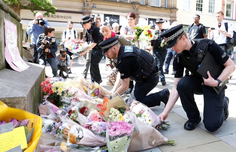 Police pay tribute to Manchester Bombing victims