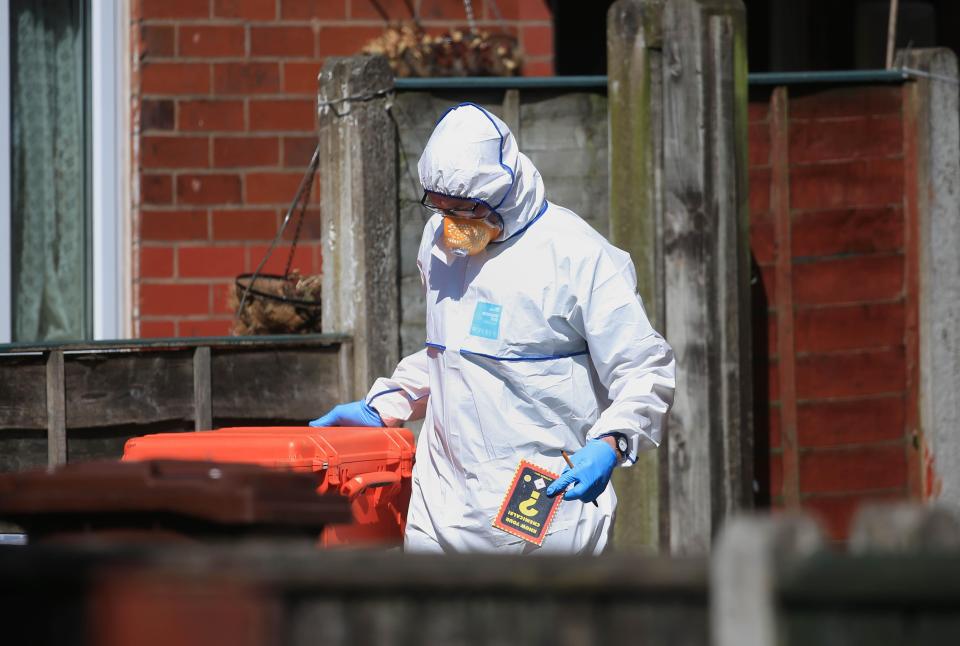  Forensic officer was seen holding a 'know your chemicals' booklet during a raid of the nail bomber's home